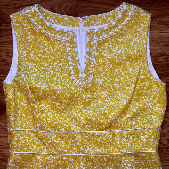 tahari yellow dress